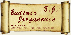 Budimir Jorgačević vizit kartica